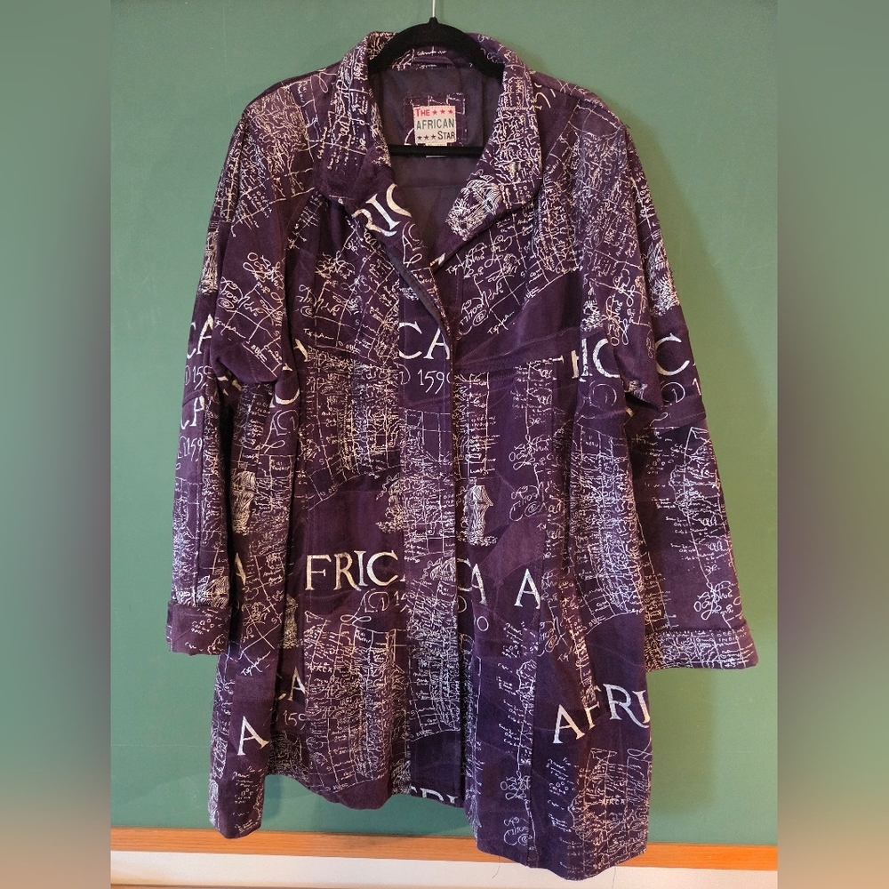 Map of Africa- Swing Coat-African Star
